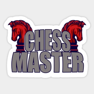 Chess Master Saying Gift Sticker